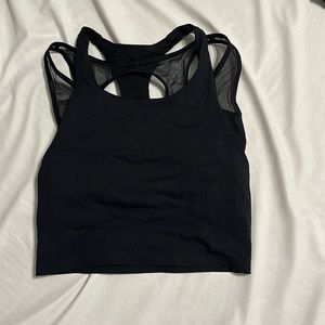 Lululemon crop tank with built in sports bra